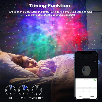 Smart Aurora Galaxy Projector – WiFi & App Control LED Starry Sky Light