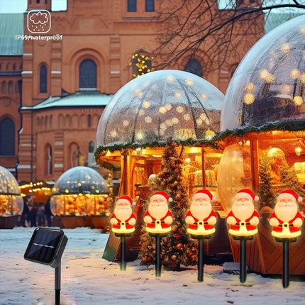 Solar Santa Pathway Lights 5Pcs Set 🎅✨