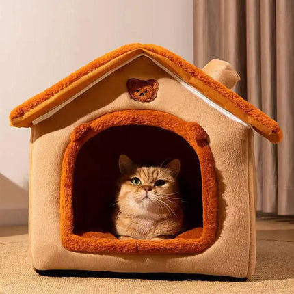 Cozy Pet Warm House – Soft Winter Bed for Cats & Dogs