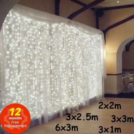 LED Icicle Fairy Lights – Outdoor Christmas Curtain Garland for Home & Parties