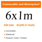 6M x 1M 240leds / EU Plug / Warm White