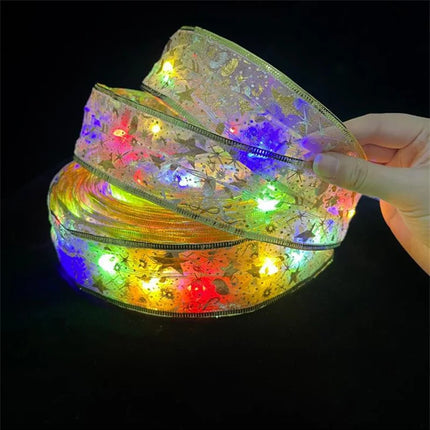 Festive ribbon fairy lights to brighten your Christmas and New Year! ✨🎄