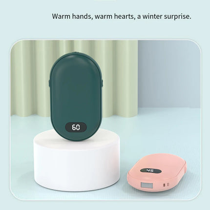 Rechargeable Hand Warmer – Double-Sided Heating with 2 Temperature Levels