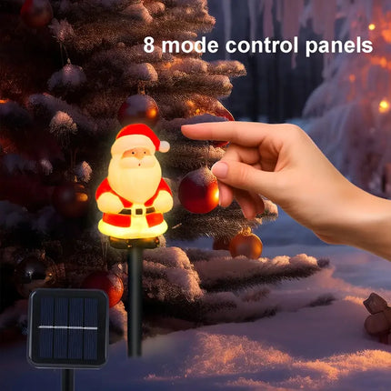 Solar Santa Pathway Lights 5Pcs Set 🎅✨