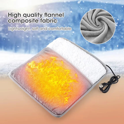 USB Plush Foot Warmer – Electric Heated Pad for Cozy Winter Comfort