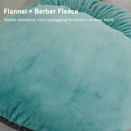 USB Electric Heated Foot Warmer – Soft Flannel Heating Pad for Winter