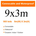 9M x 3M 900leds / EU Plug / Warm White