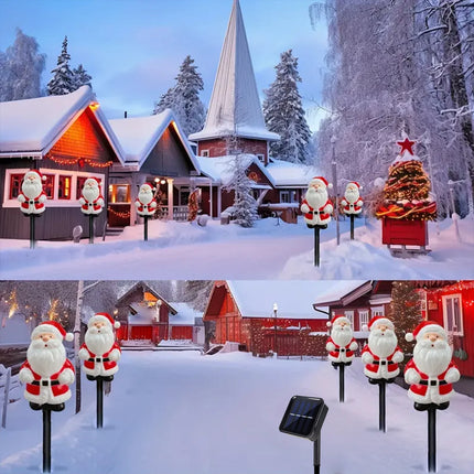 Solar Santa Pathway Lights 5Pcs Set 🎅✨