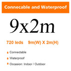 9M x 2M 720leds / EU Plug / Warm White