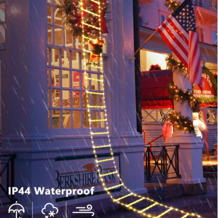 LED Santa Claus Climbing Ladder Light 3M