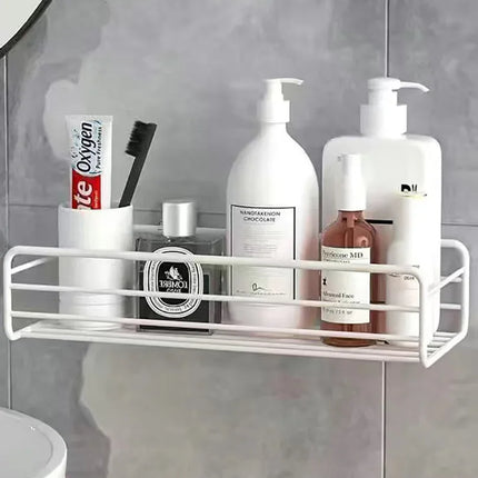 Metal Floating Wall Shelf – Space-Saving Bathroom & Kitchen Organizer
