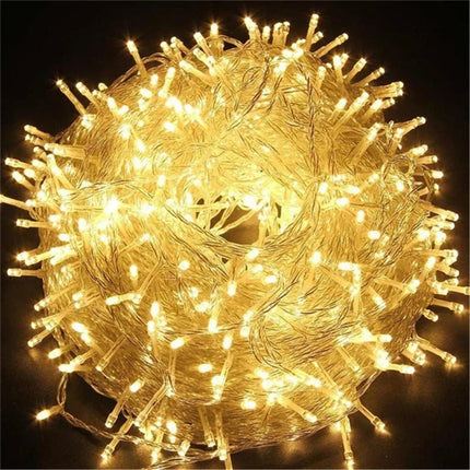 Bright LED string lights — perfect for outdoor Christmas, parties, and weddings! ✨🎄