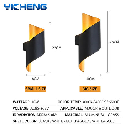 Modern LED Wall Sconce – Indoor Decorative Wall Light