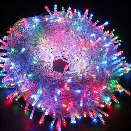 Bright LED string lights — perfect for outdoor Christmas, parties, and weddings! ✨🎄