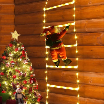 LED Santa Claus Climbing Ladder Light 3M