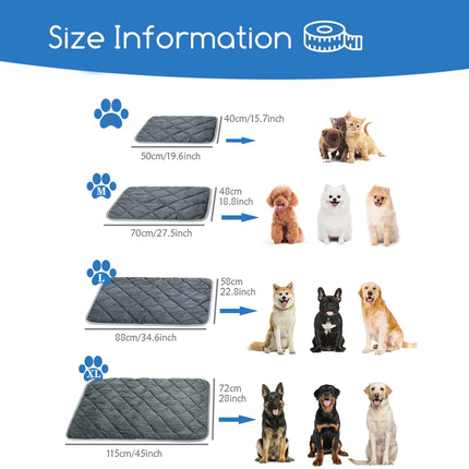 Self-Heating Pet Pad – Extra Warm Washable Mat for Cats & Small Dogs