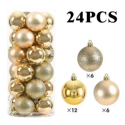 Christmas Tree Balls 24Pcs 🎄✨