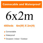 6M x 2M 480leds / EU Plug / Warm White