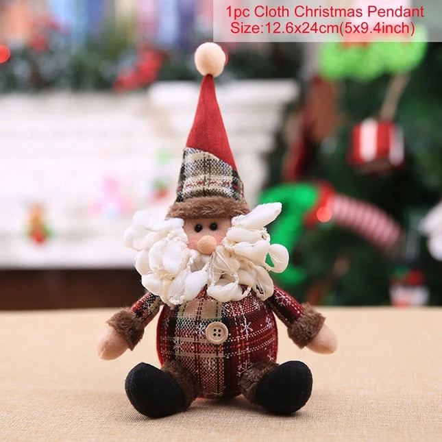 Christmas Santa Doll – Festive Home Decor & Table Ornament for Xmas