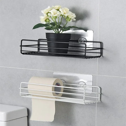 Metal Floating Wall Shelf – Space-Saving Bathroom & Kitchen Organizer