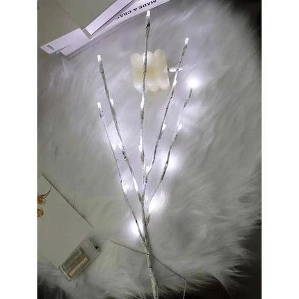 Battery Operated White Twig Christmas Tree LED Light – Birch Branch Holiday Decor