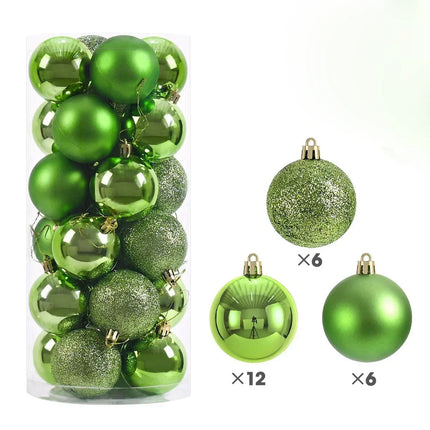 Christmas Tree Balls 24Pcs 🎄✨