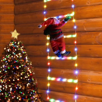LED Santa Claus Climbing Ladder Light 3M