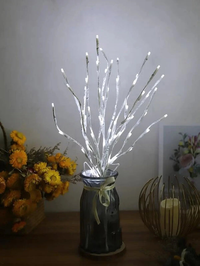 Battery Operated White Twig Christmas Tree LED Light – Birch Branch Holiday Decor
