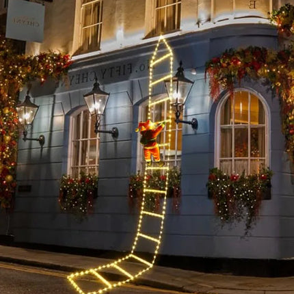 LED Santa Claus Climbing Ladder Light 3M