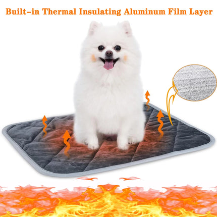 Self-Heating Pet Pad – Extra Warm Washable Mat for Cats & Small Dogs