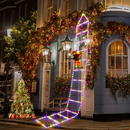 LED Santa Claus Climbing Ladder Light 3M