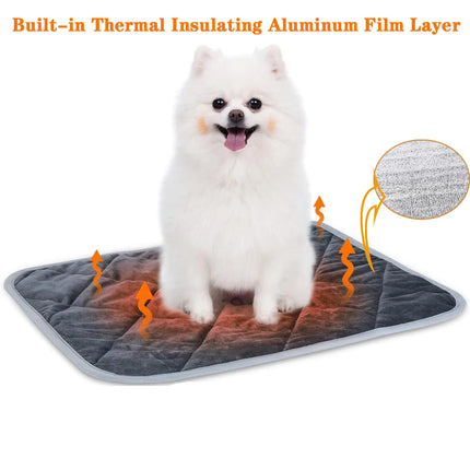 Self-Heating Pet Pad – Extra Warm Washable Mat for Cats & Small Dogs