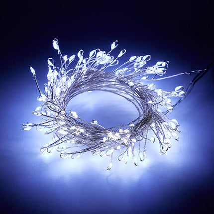 Sparkling firecracker LED lights with remote — perfect for Christmas, parties, and garden décor! ✨