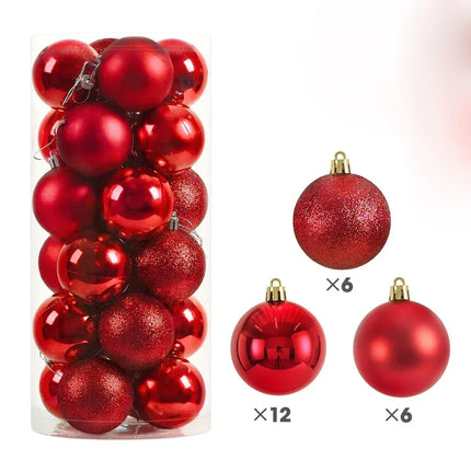 Christmas Tree Balls 24Pcs 🎄✨